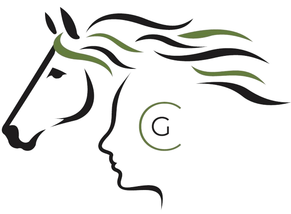 Logo de una mujer y un caballo